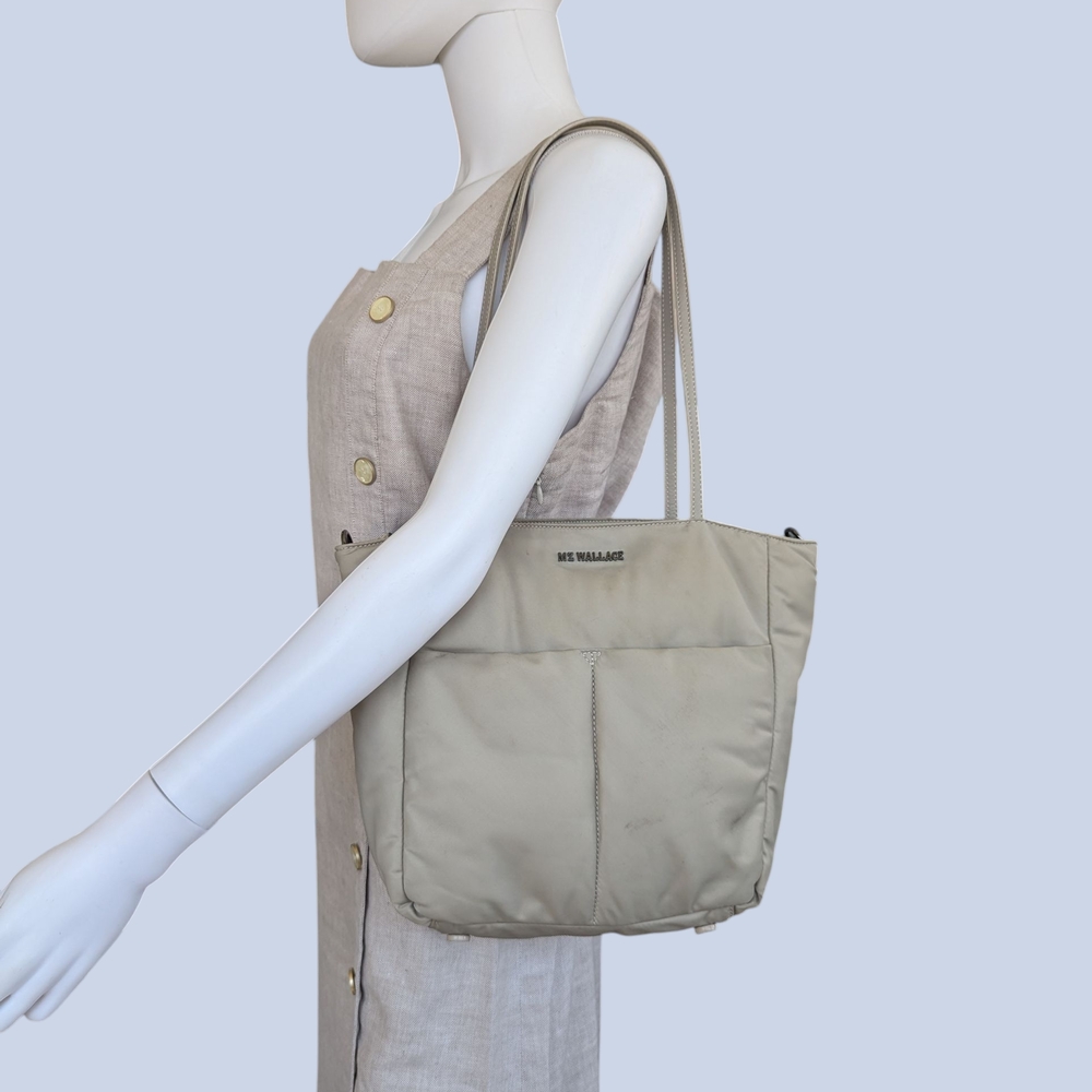 MZ Wallace Cream Beige Tote Bag